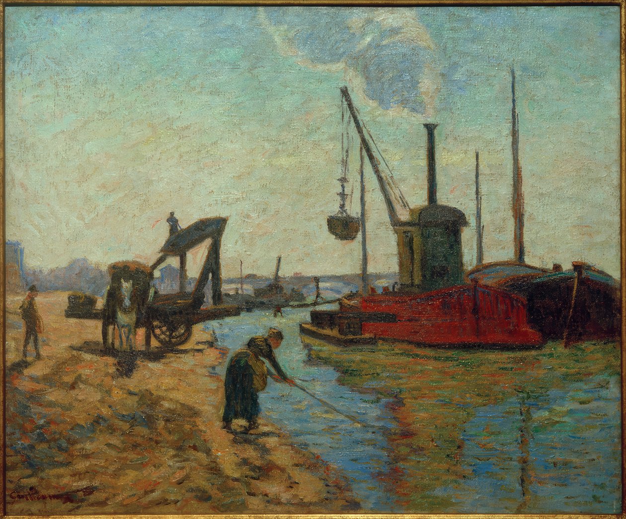 Práce na Pont National od Jean Baptiste Armand Guillaumin