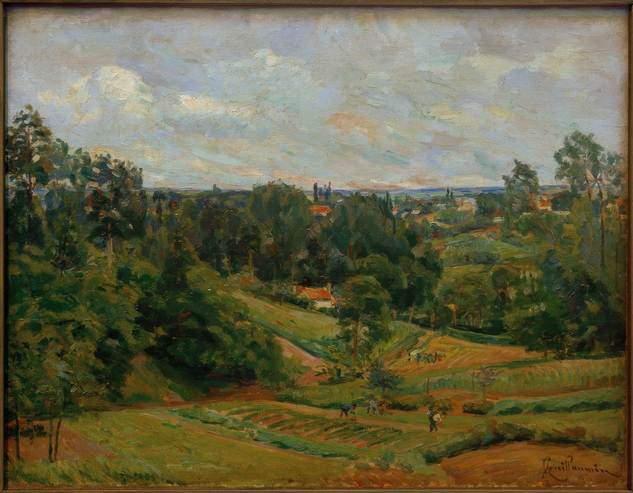Krajina poblíž Pontoise od Jean Baptiste Armand Guillaumin
