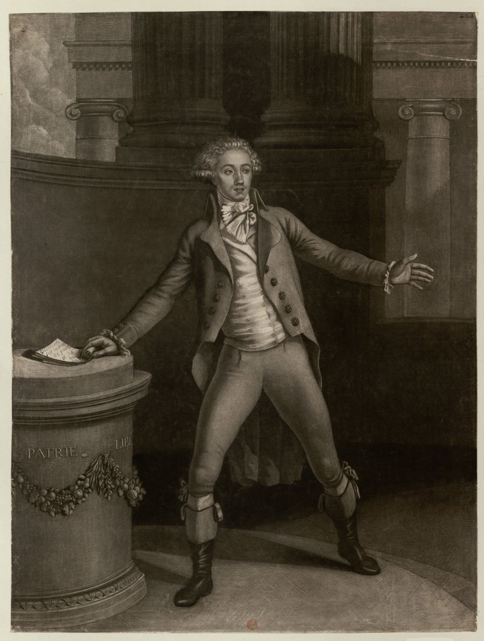Antoine-Pierre-Joseph-Marie Barnave 1761-1793. od Jean Baptiste Audebert