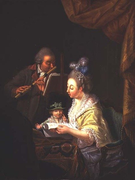 Hudební lekce od Jean Baptiste Bernard Coclers