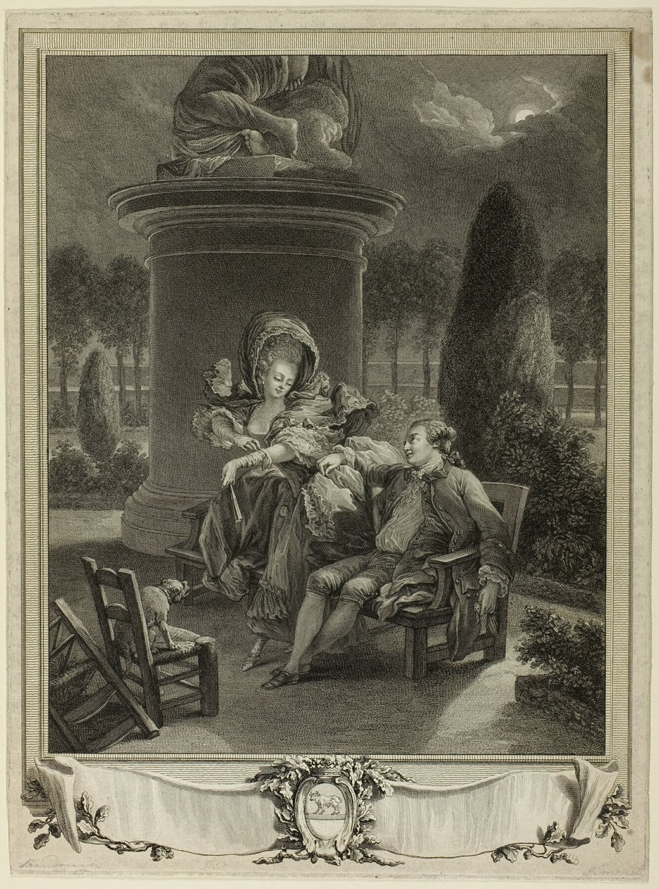 Večer v Thuileriích od Jean Baptiste Blaise Simonet