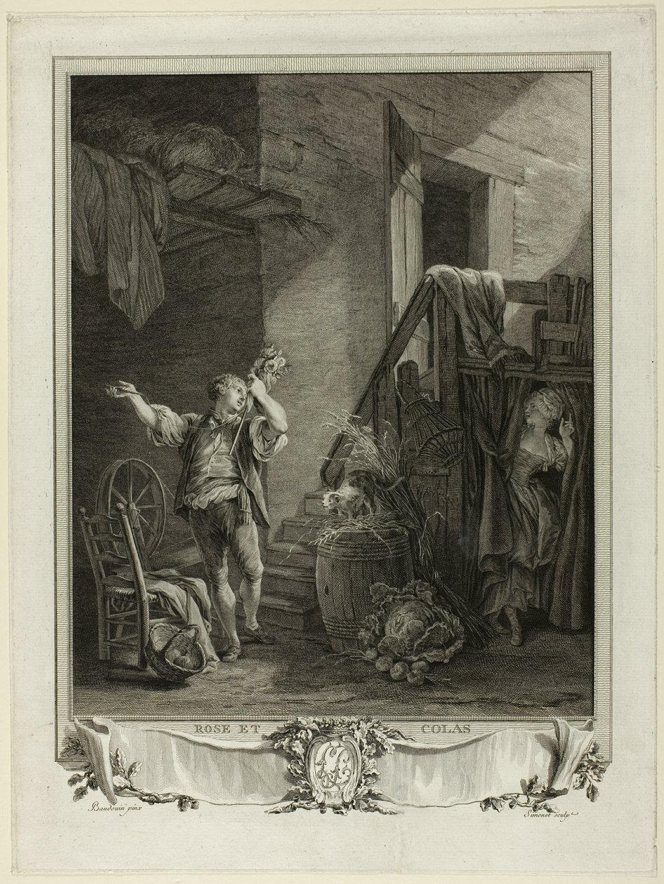 Rose a Colas od Jean Baptiste Blaise Simonet