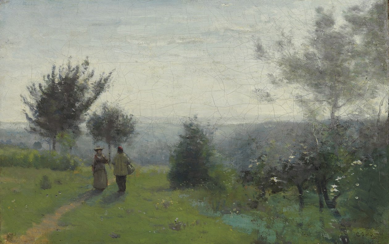 jarní svítání od Jean Baptiste Camille Corot