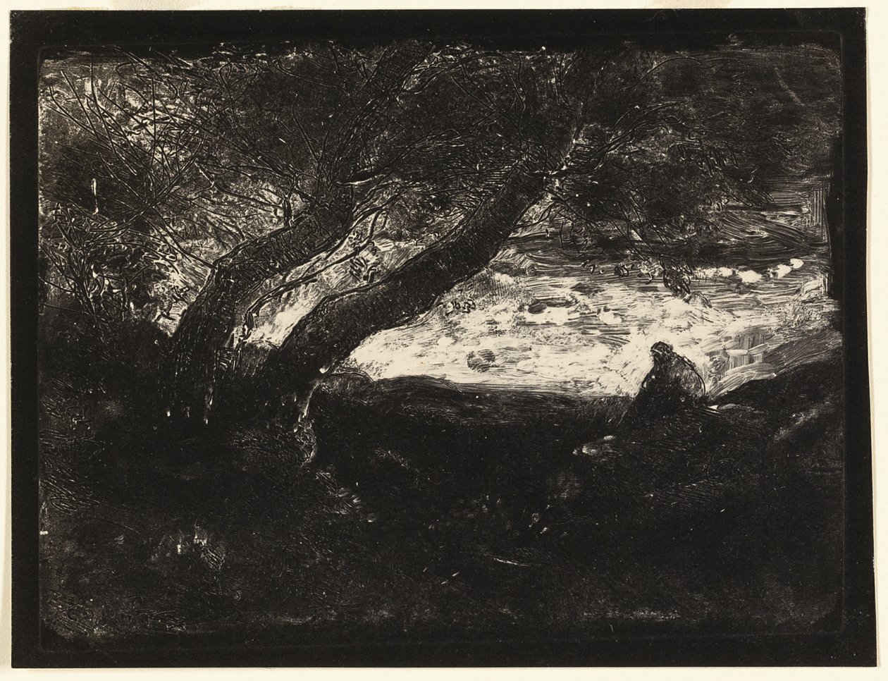 Myslitel od Jean Baptiste Camille Corot