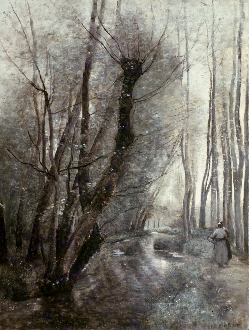 Proud od Jean Baptiste Camille Corot