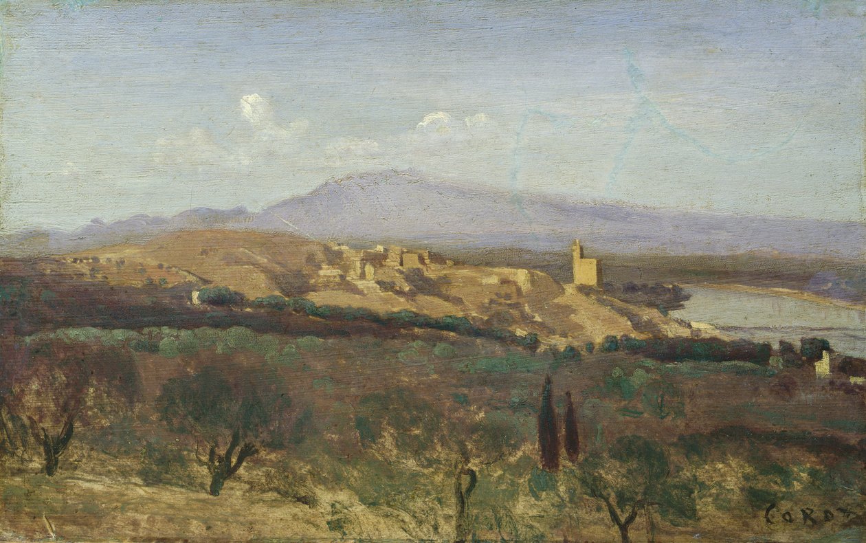 Villeneuve-les-avignon od Jean Baptiste Camille Corot
