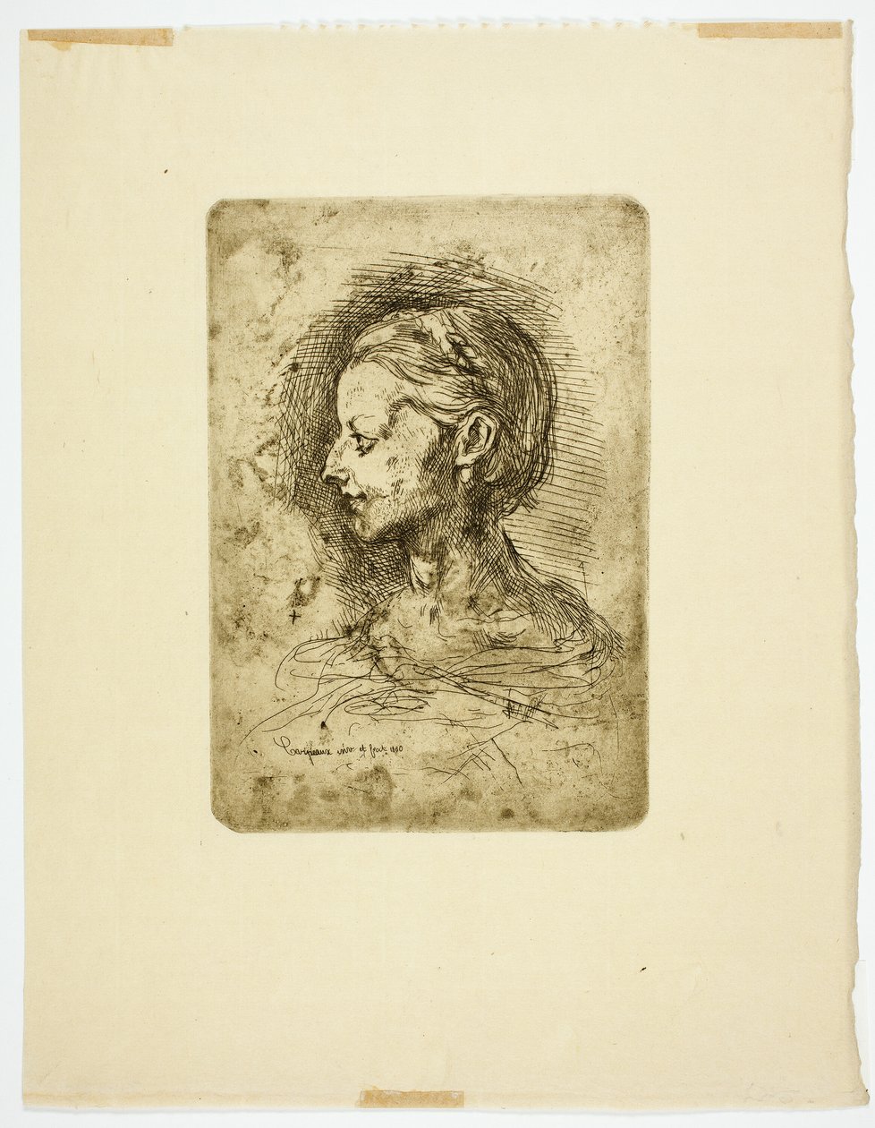 Ženská hlava od Jean Baptiste Carpeaux