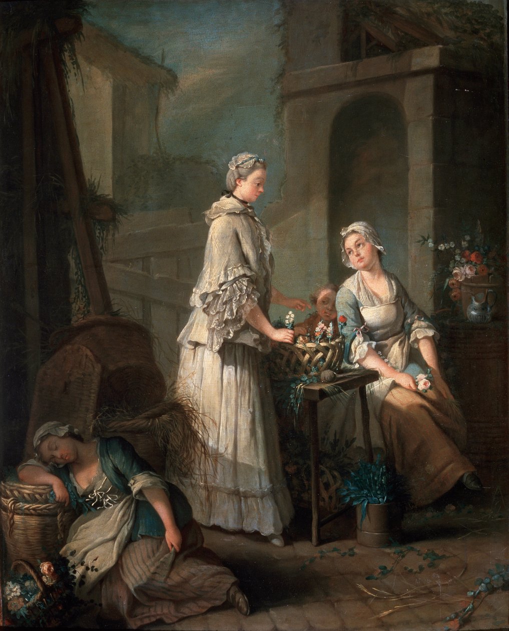 Květinová dívka, c1795-c1799. od Jean Baptiste Charpentier the Elder