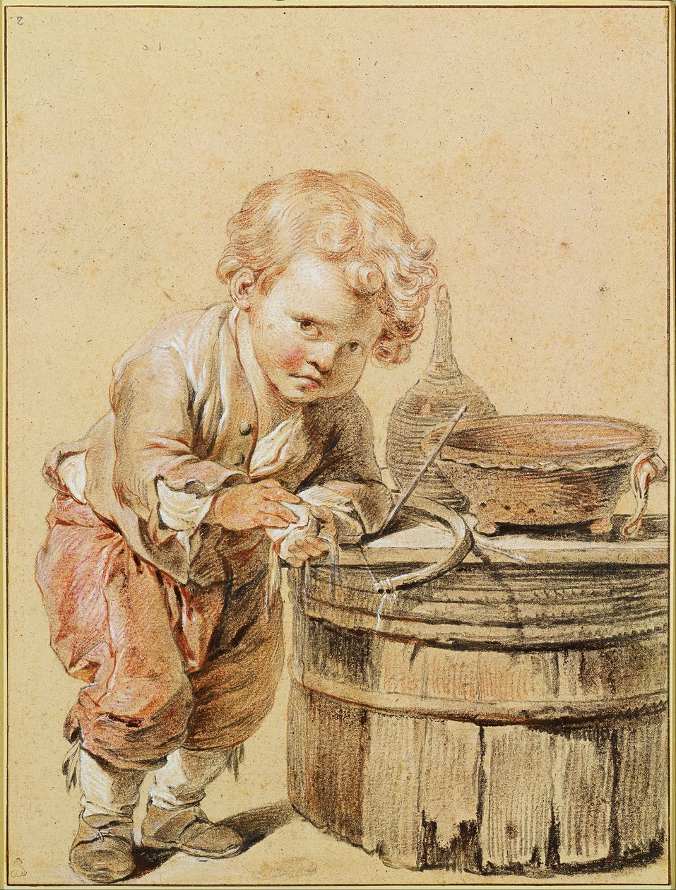 Chlapec s rozbitým vejcem od Jean Baptiste Greuze