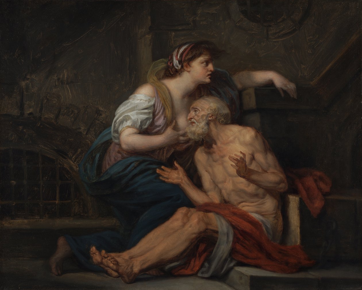 Cimon a Pero: "Římská charita" od Jean Baptiste Greuze