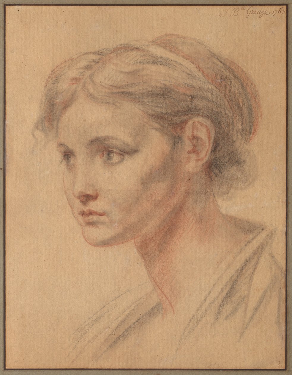Hlava dívky, 1763. od Jean Baptiste Greuze