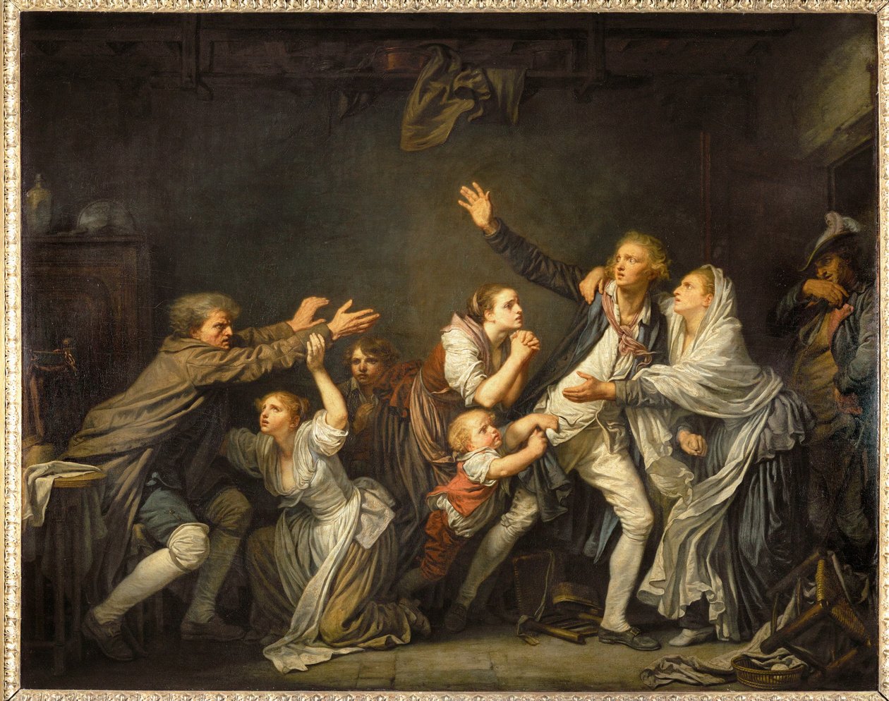 Otcovská kletba ... od Jean Baptiste Greuze