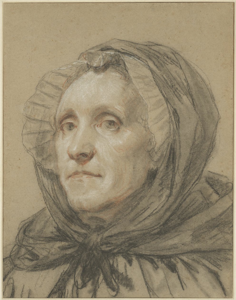 Portrét umělcovy matky od Jean Baptiste Greuze