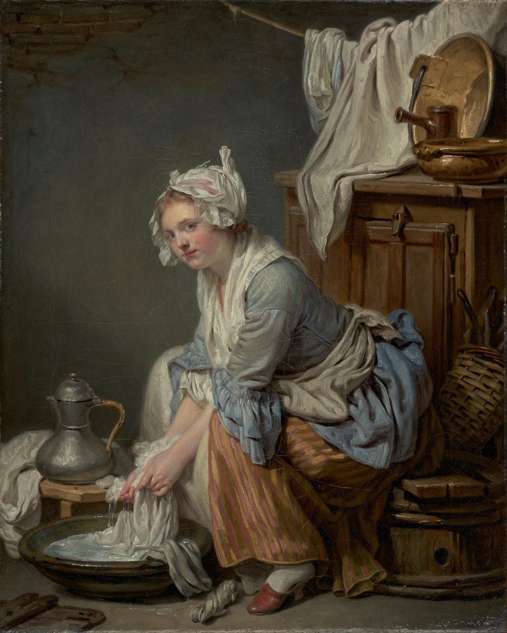 Prádelna od Jean Baptiste Greuze