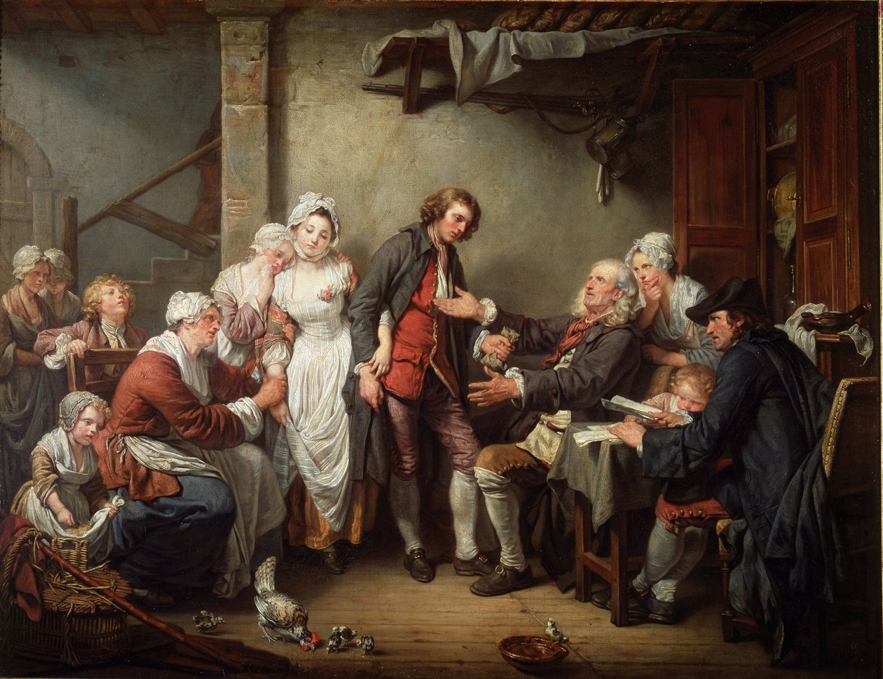Smlouva o vesnici od Jean Baptiste Greuze