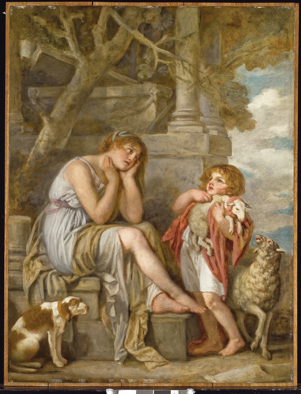 Cheri Lamb, 80. léta 18. století od Jean Baptiste Greuze