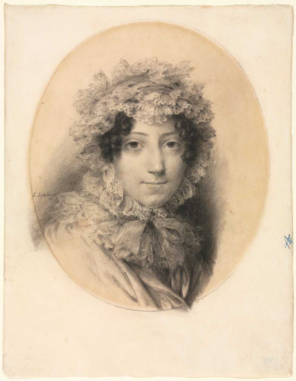 Portrét dámy od Jean Baptiste Isabey