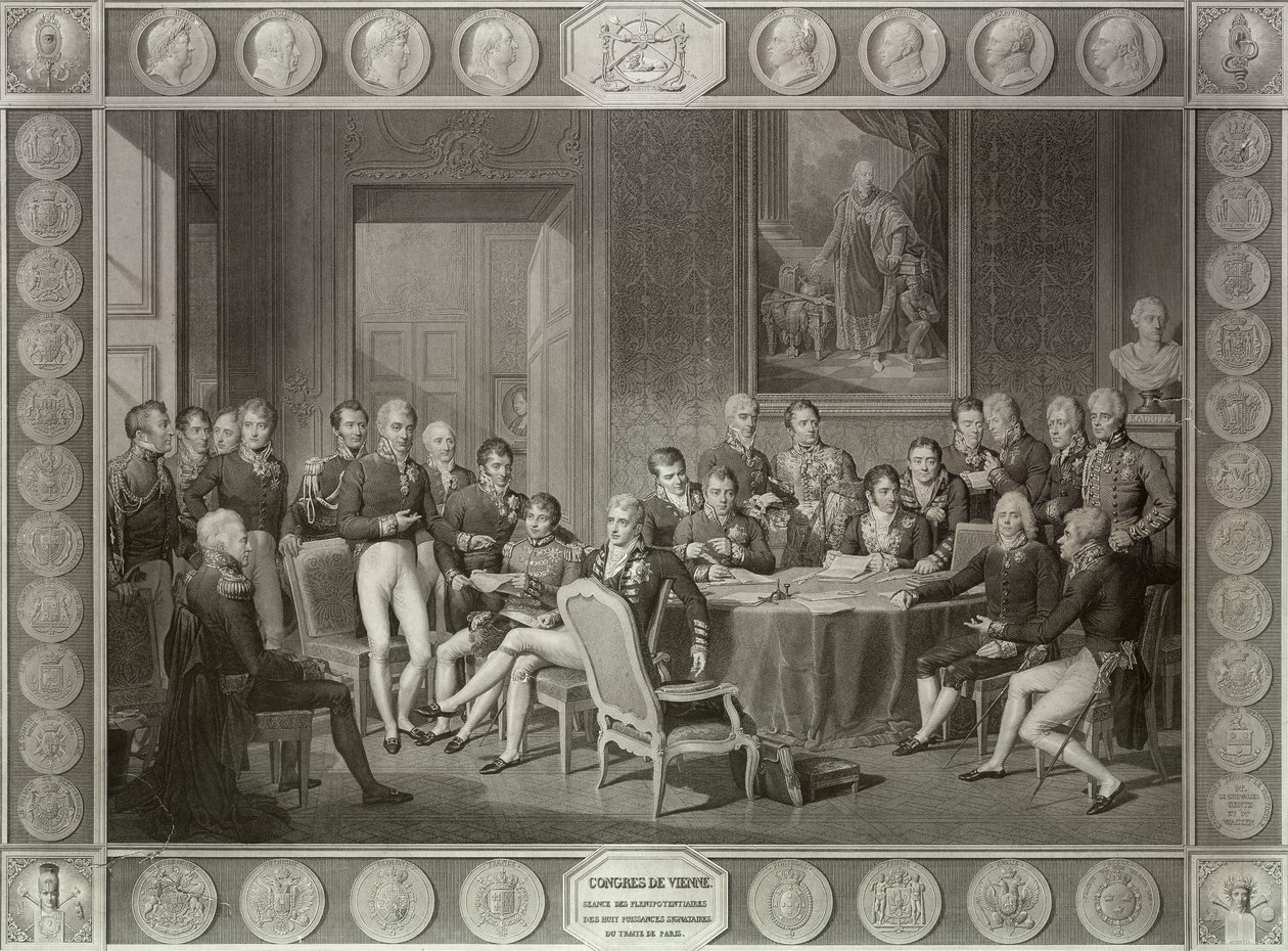 Vídeňský kongres od Jean Baptiste Isabey