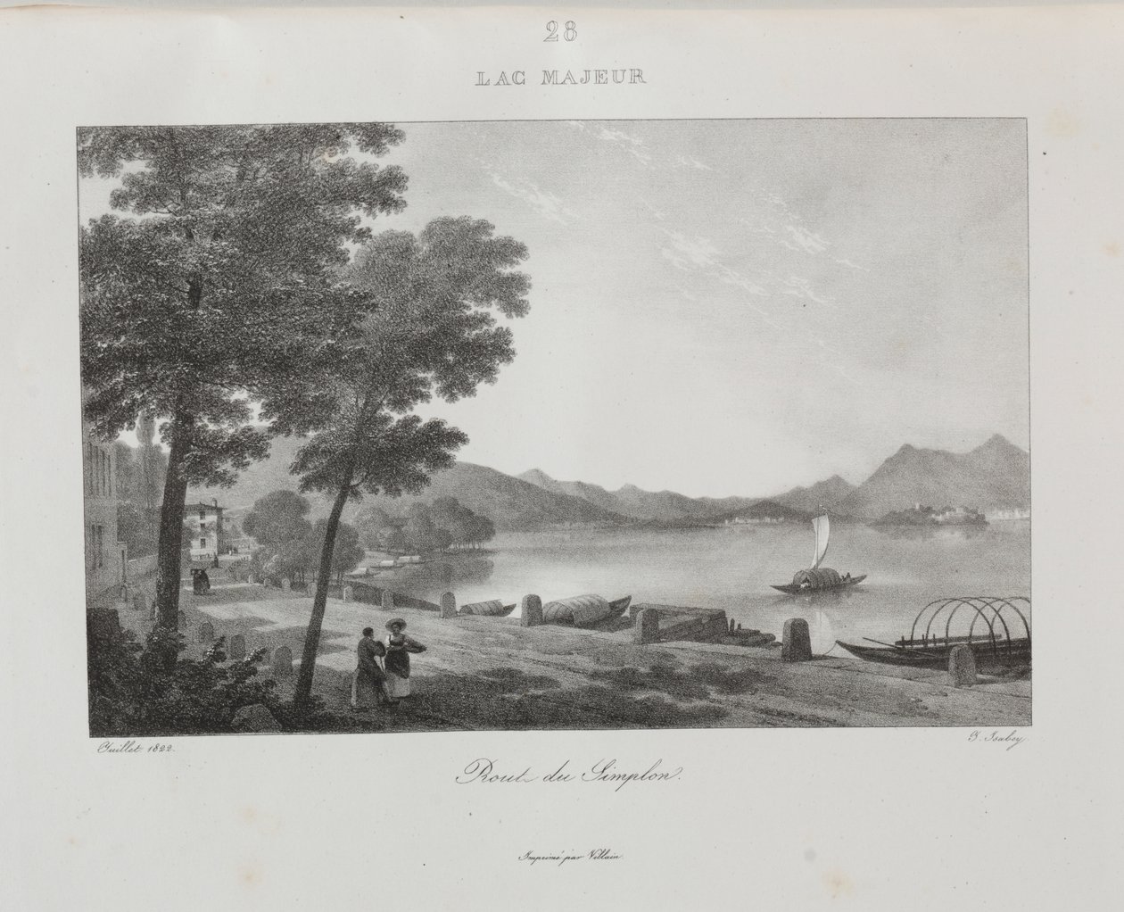 Cesta do Itálie v roce 1822 od Jean Baptiste Isabey