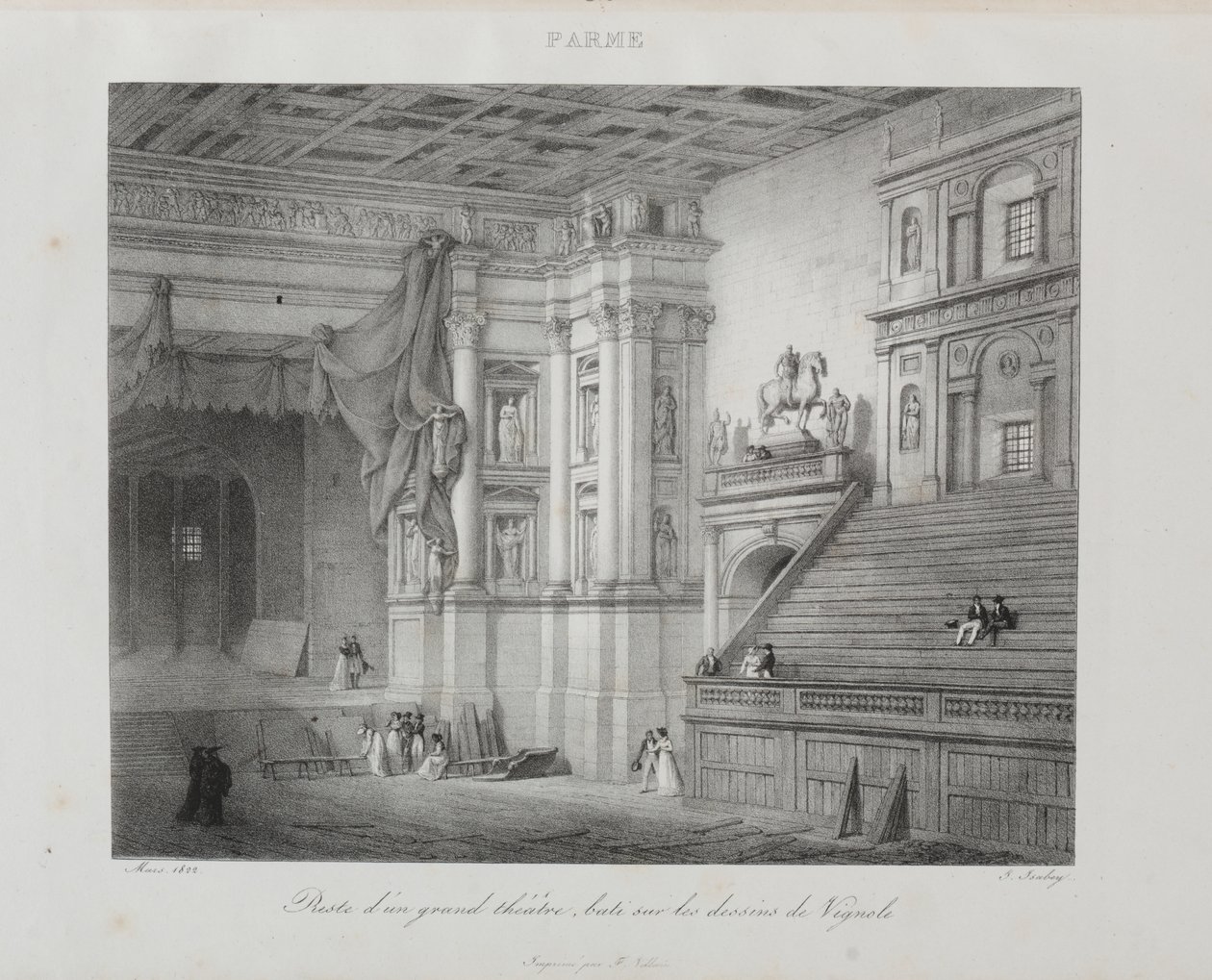 Cesta do Itálie v roce 1822 od Jean Baptiste Isabey