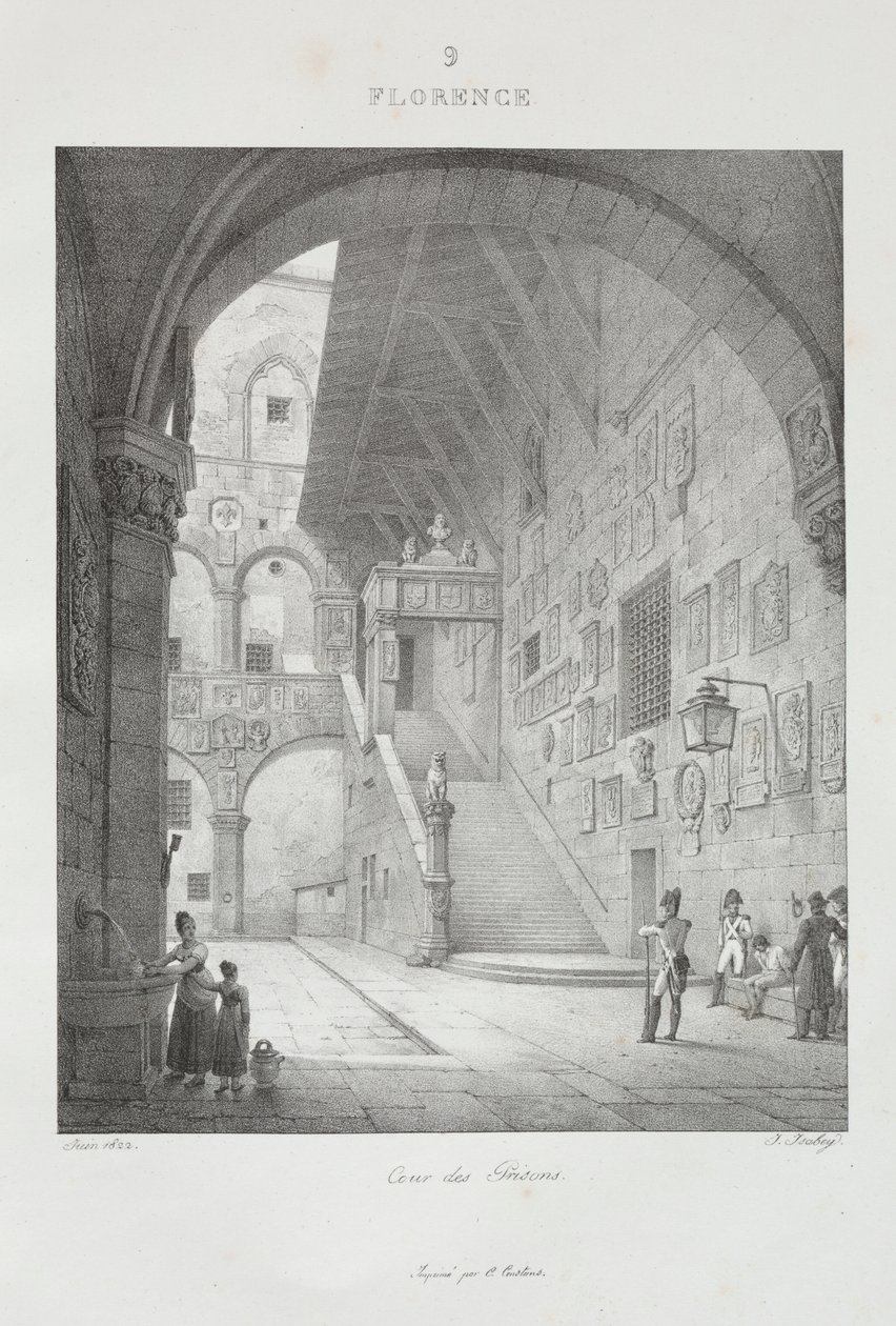Cesta do Itálie v roce 1822 od Jean Baptiste Isabey