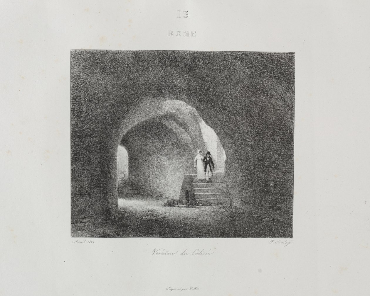 Cesta do Itálie v roce 1822 od Jean Baptiste Isabey