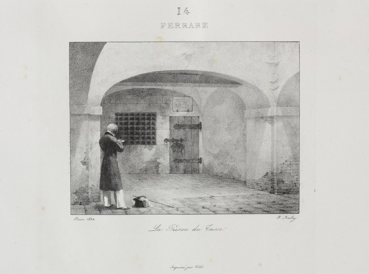 Cesta do Itálie v roce 1822 od Jean Baptiste Isabey