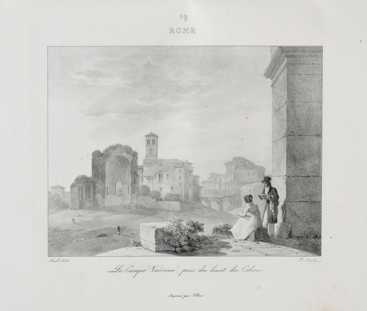 Cesta do Itálie v roce 1822 od Jean Baptiste Isabey