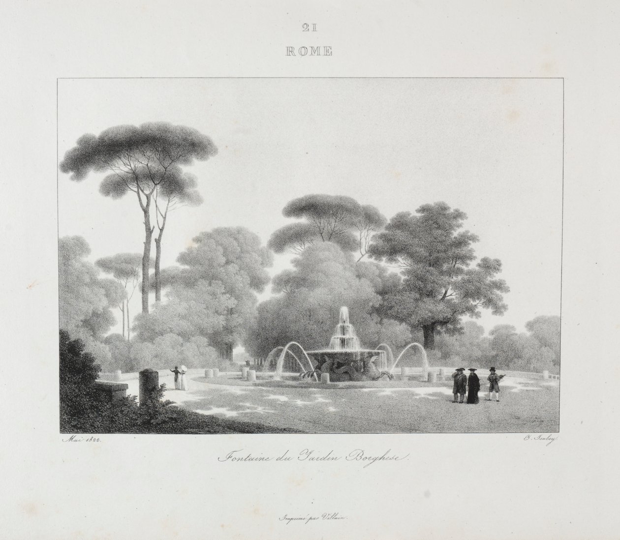 Cesta do Itálie v roce 1822 od Jean Baptiste Isabey