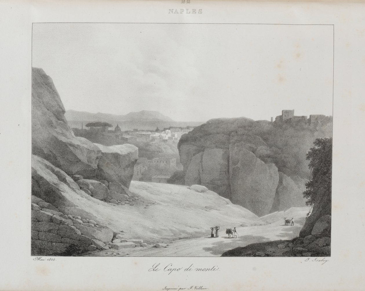 Cesta do Itálie v roce 1822 od Jean Baptiste Isabey