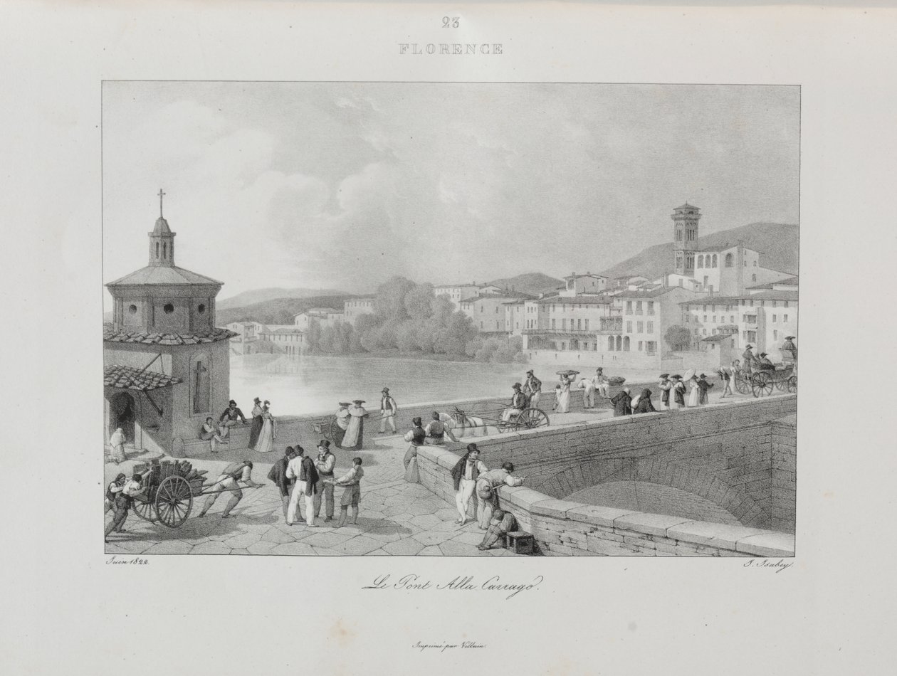 Cesta do Itálie v roce 1822 od Jean Baptiste Isabey