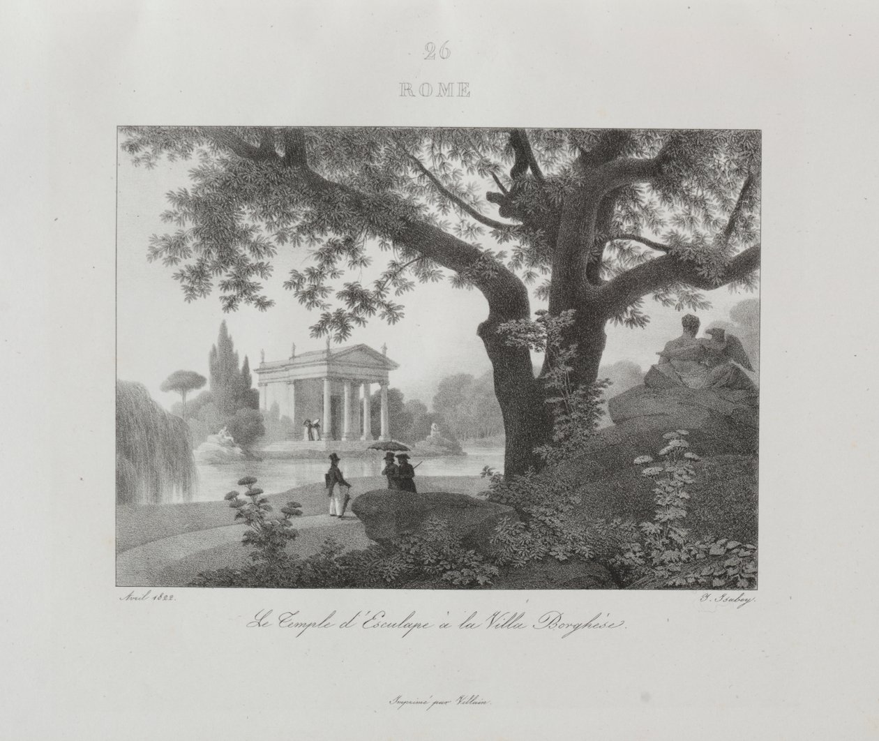 Cesta do Itálie v roce 1822 od Jean Baptiste Isabey