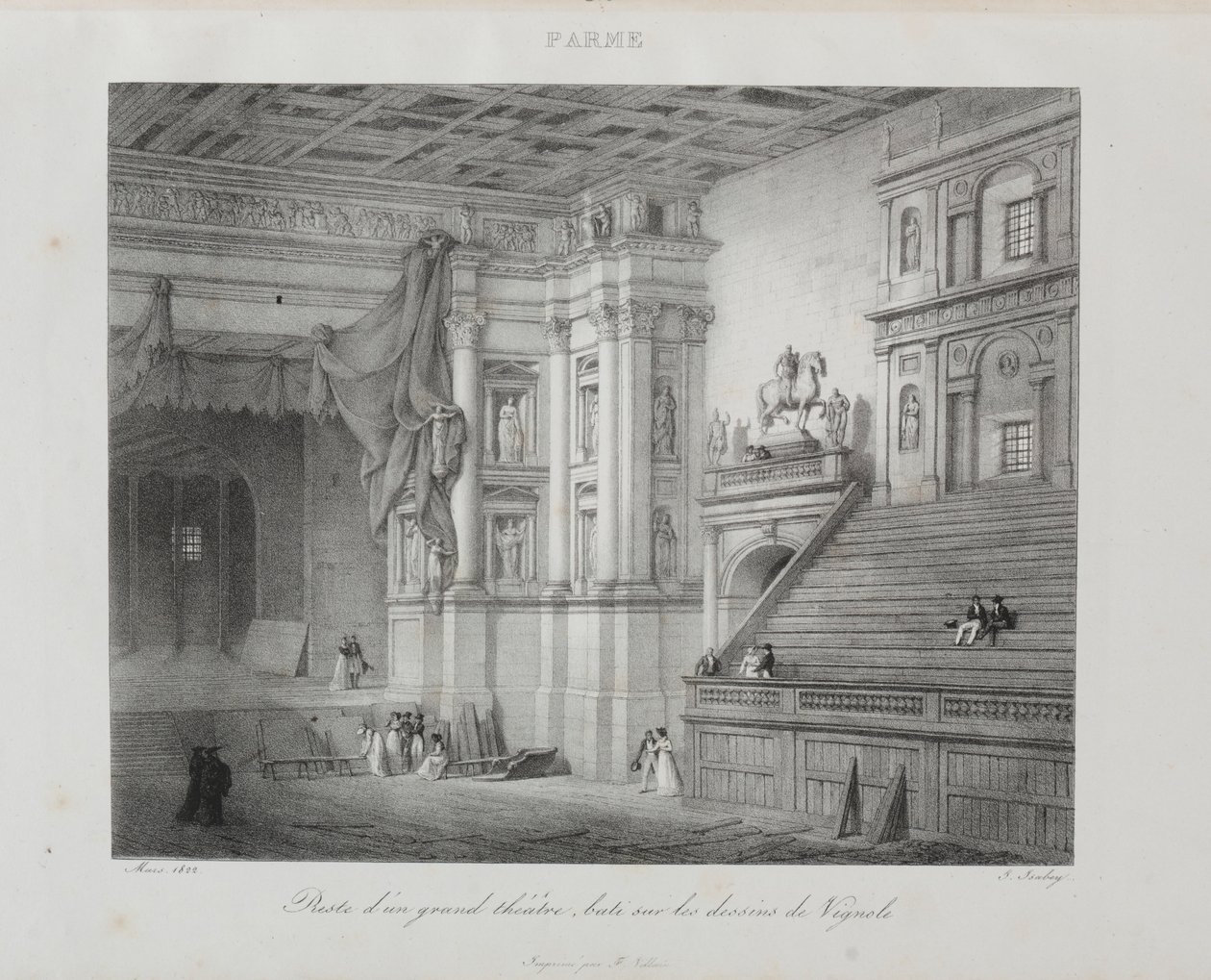 Voyage en Italie v letech 1822, 1833. od Jean Baptiste Isabey