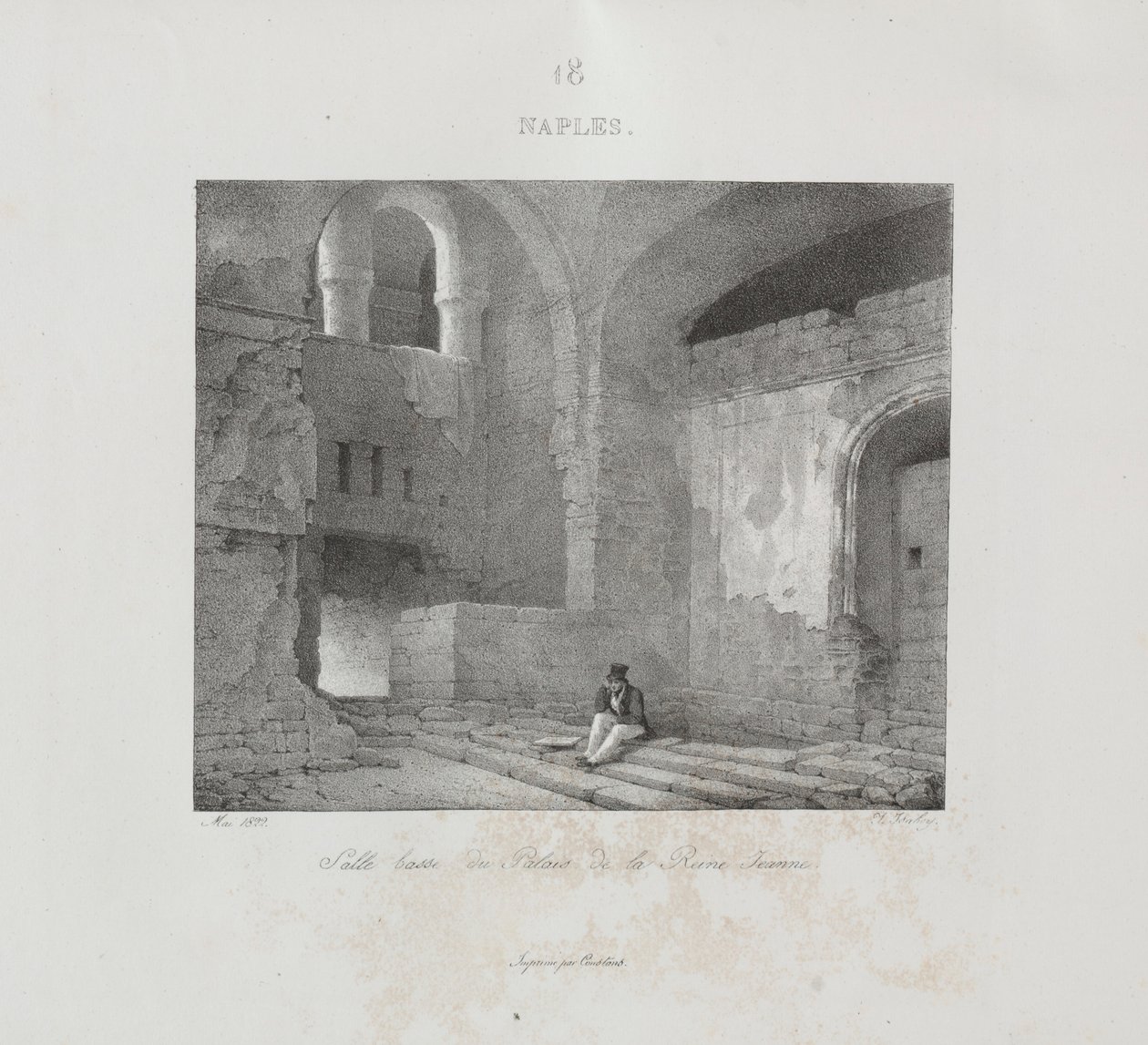 Voyage en Italie v letech 1822, 1833. od Jean Baptiste Isabey
