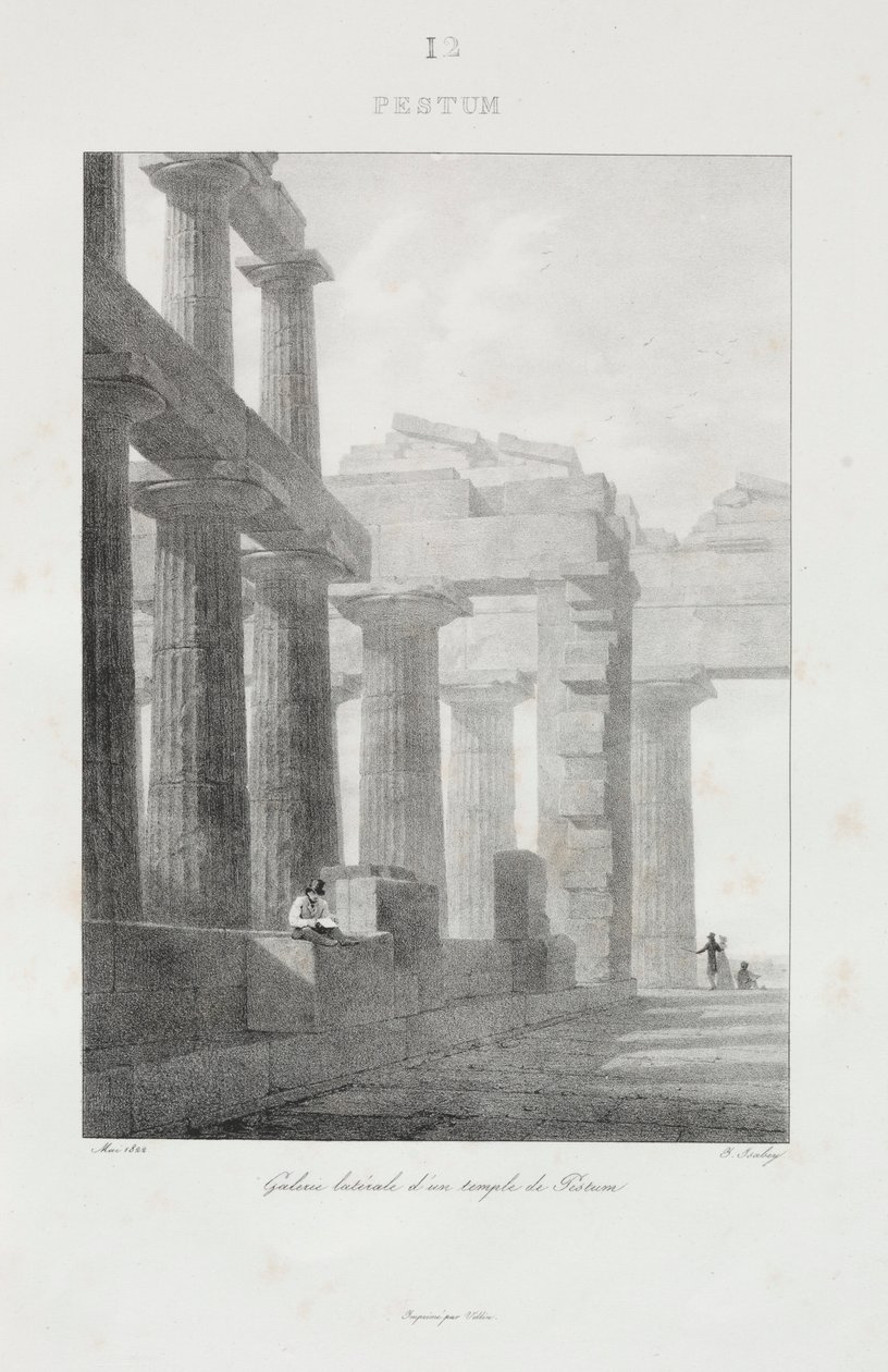 Voyage en Italie v letech 1822, 1833. od Jean Baptiste Isabey