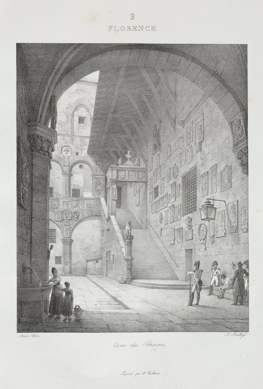 Voyage en Italie v letech 1822, 1833. od Jean Baptiste Isabey