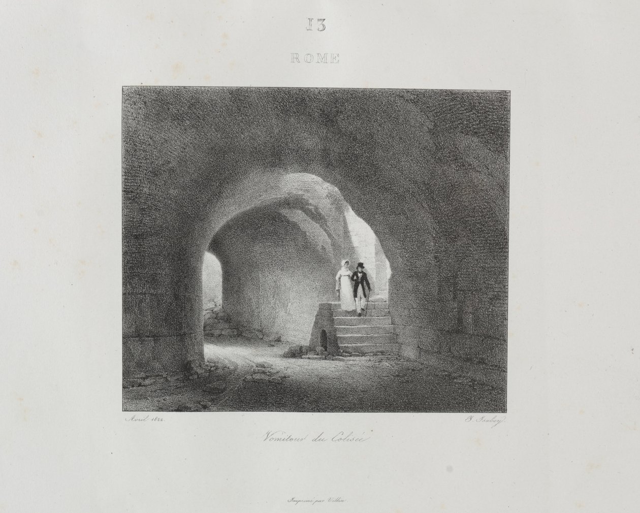 Voyage en Italie v letech 1822, 1833. od Jean Baptiste Isabey