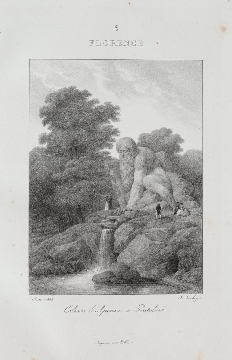 Cesta do Itálie v roce 1822, 1833. od Jean Baptiste Isabey