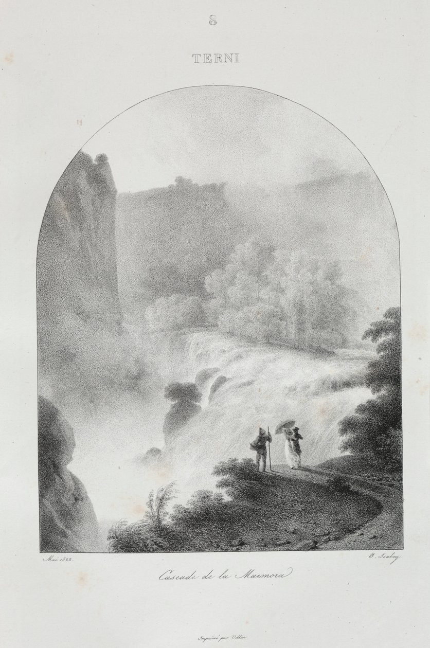 Cesta do Itálie v roce 1822, 1833. od Jean Baptiste Isabey