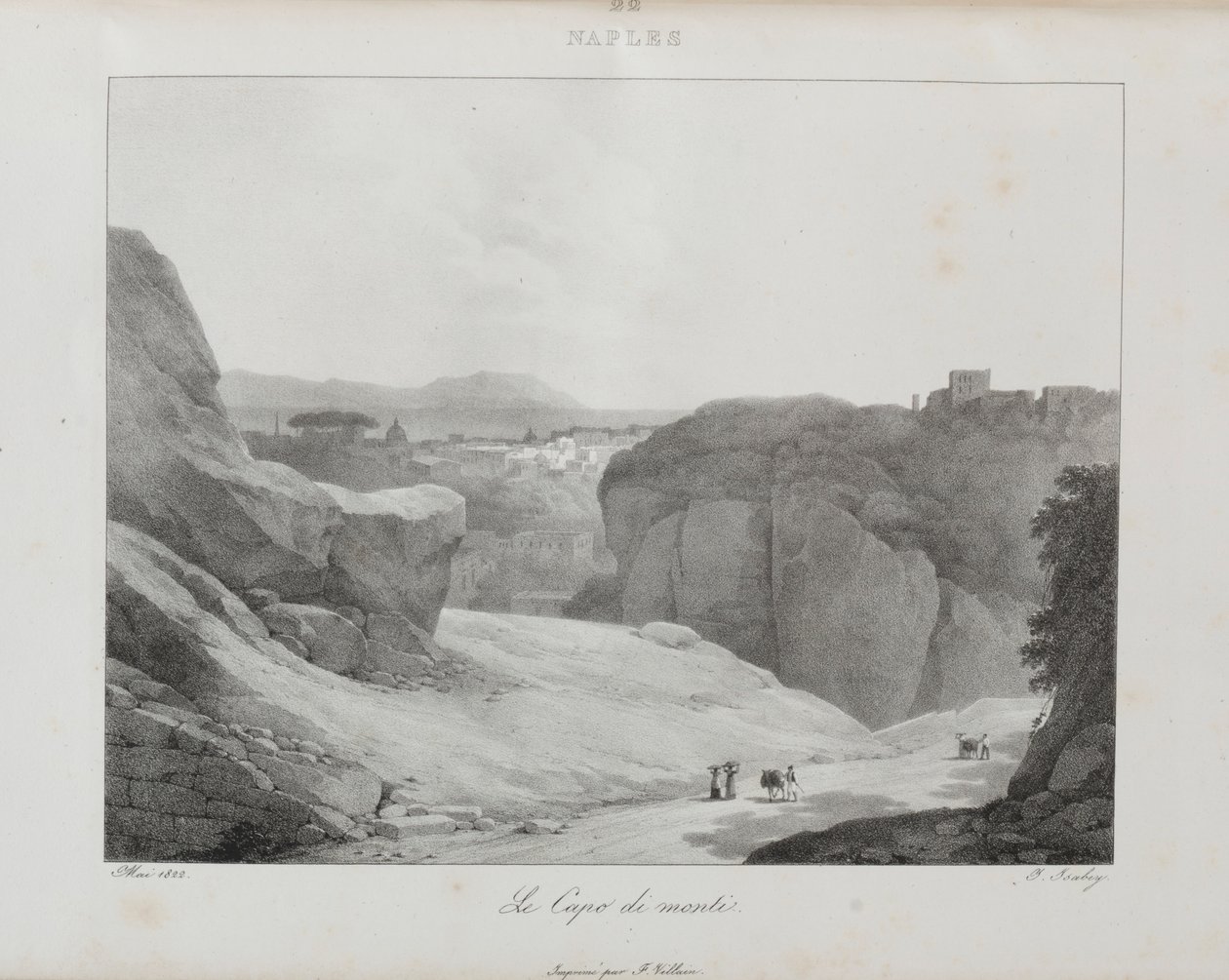 Cesta do Itálie v roce 1822, 1833. od Jean Baptiste Isabey