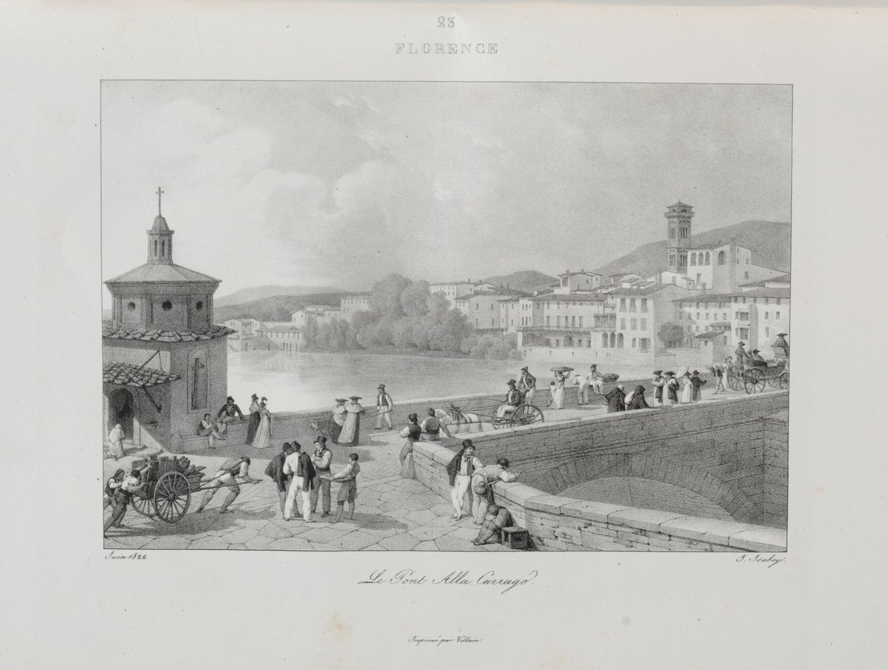 Cesta do Itálie v roce 1822, 1833. od Jean Baptiste Isabey