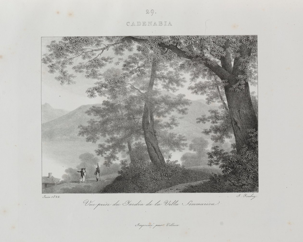 Cesta do Itálie v roce 1822, 1833. od Jean Baptiste Isabey