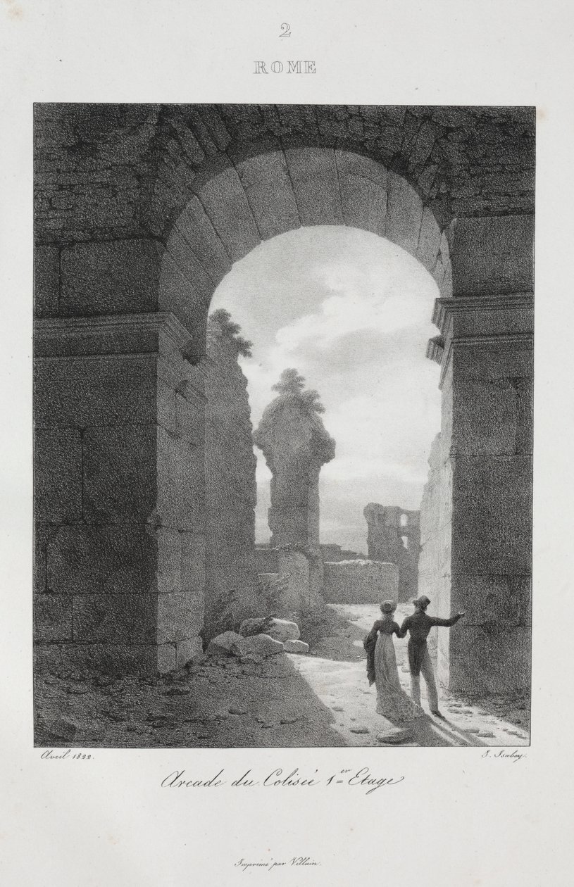 Cesta do Itálie v roce 1822, 1833. od Jean Baptiste Isabey
