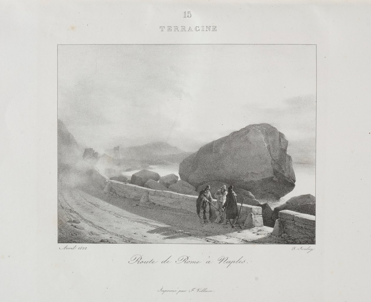 Cesta do Itálie v roce 1822, 1833. od Jean Baptiste Isabey
