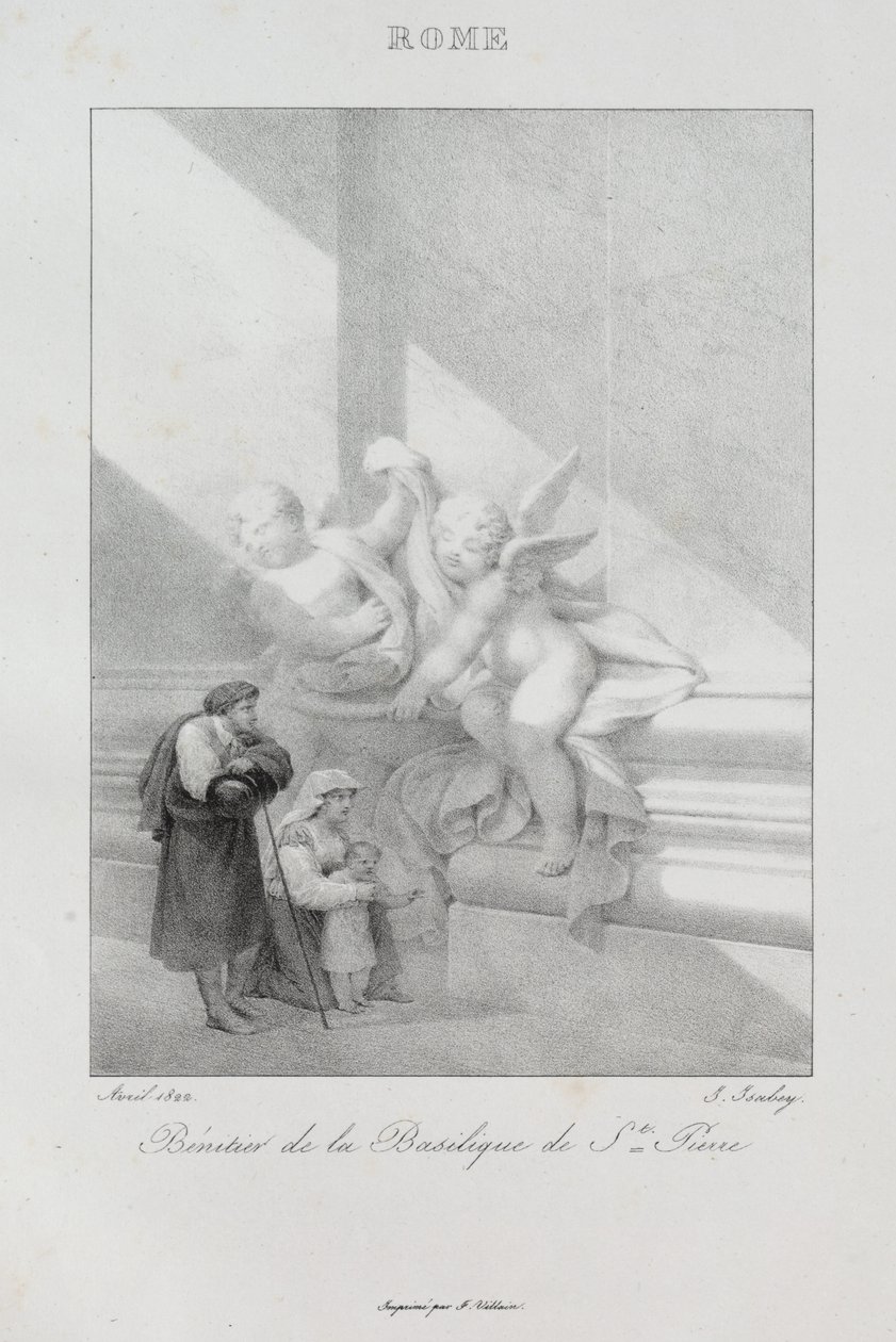 Cesta do Itálie v roce 1822, 1833. od Jean Baptiste Isabey