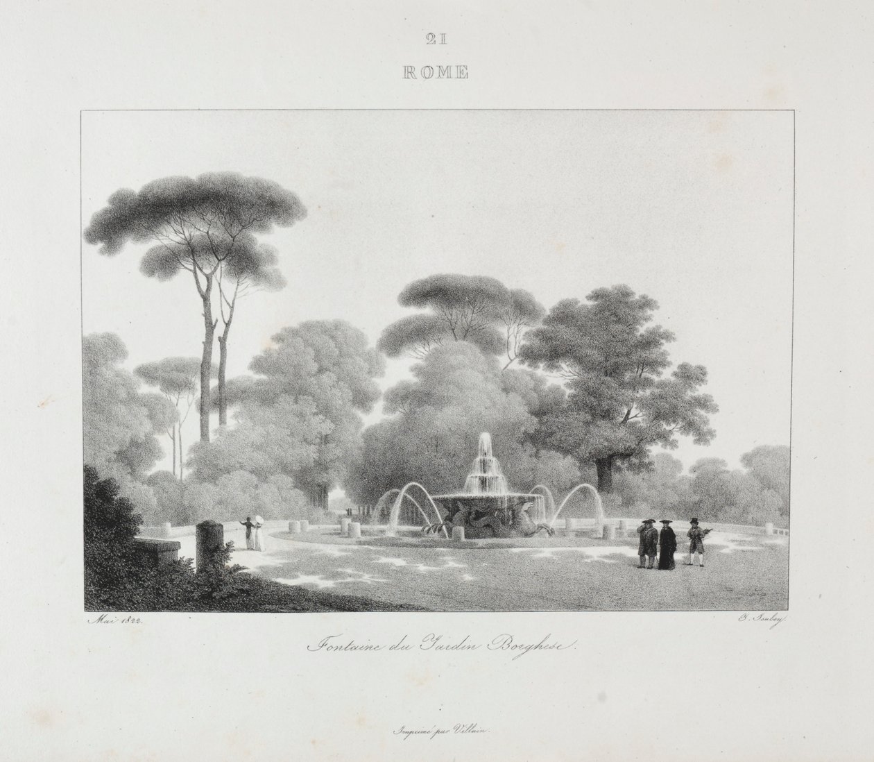 Cesta do Itálie v roce 1822, 1833. od Jean Baptiste Isabey