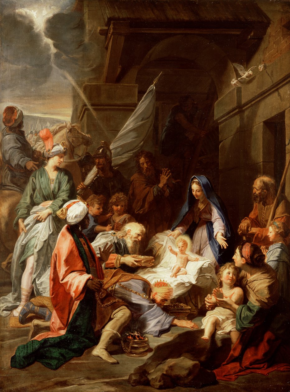 Klanění tří králů, 170010 od Jean Baptiste Jouvenet