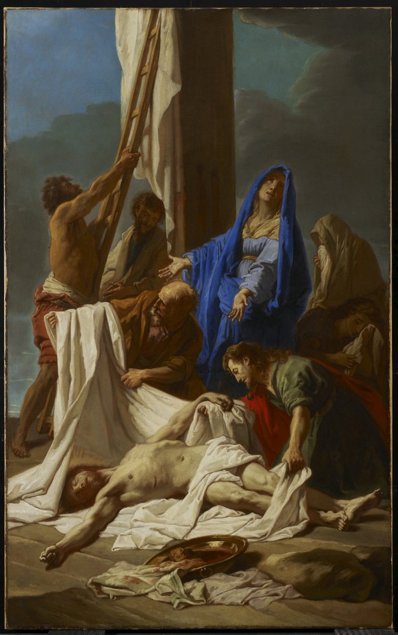 Oplakávání, kolem roku 1704 od Jean Baptiste Jouvenet
