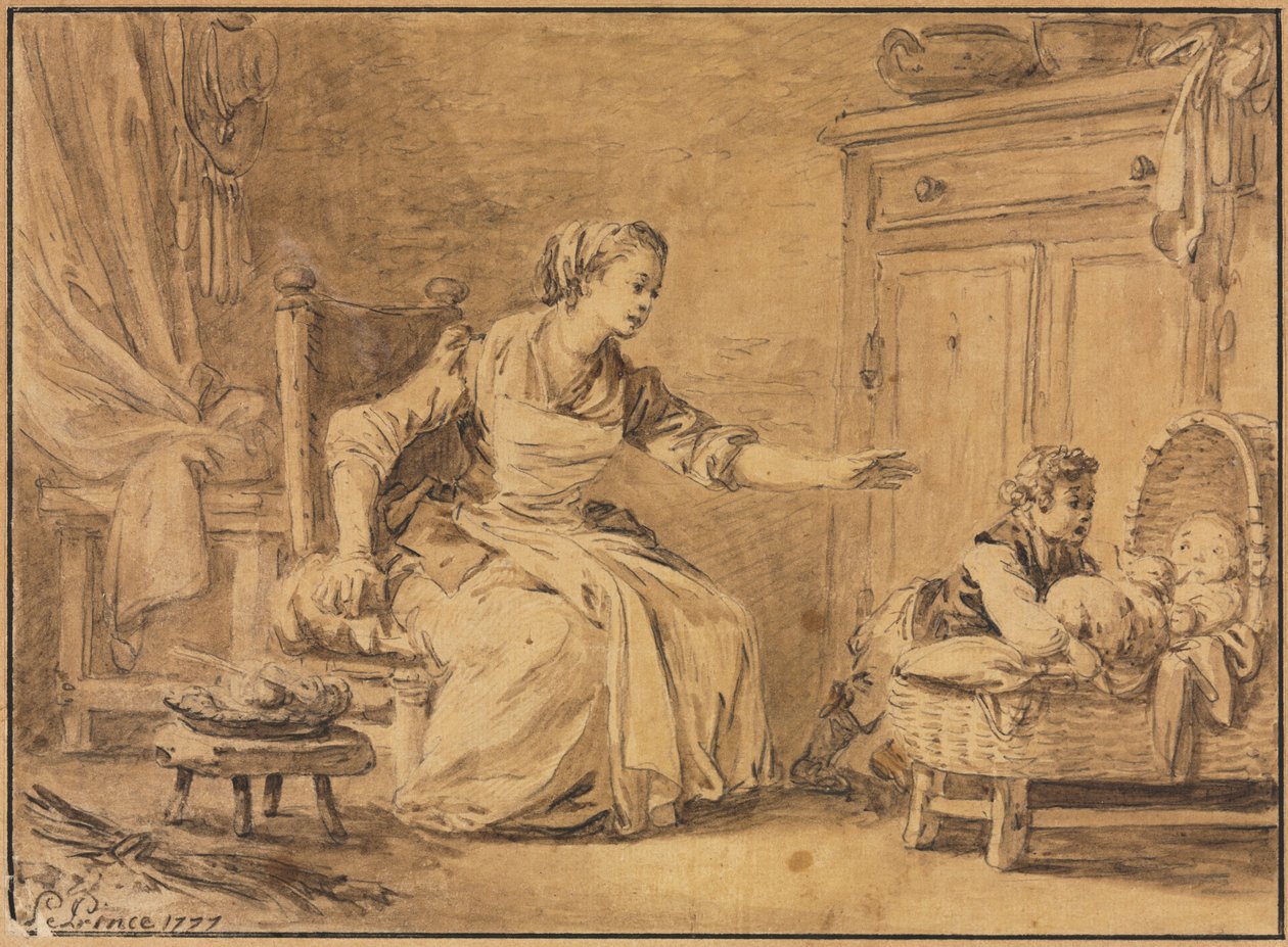 Mateřská péče, 1777. od Jean Baptiste Le Prince