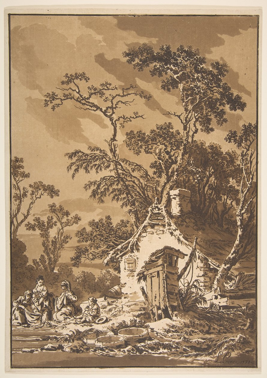 The Washerwomen The Washers, 1771. od Jean Baptiste Le Prince